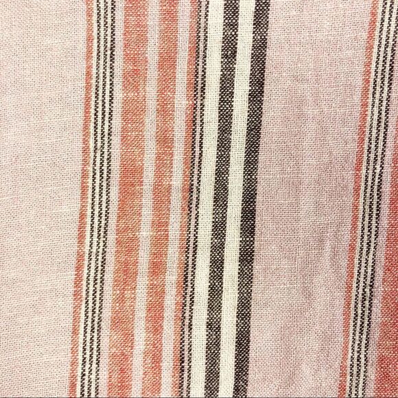 FREE PEOPLE | Simply Stripe Slouchy Boyfriend Style Blazer Linen Oversized Small - Picture 12 of 13